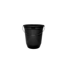 BALDE PLASTICO 8L PRETO AQUILA PLASTIC