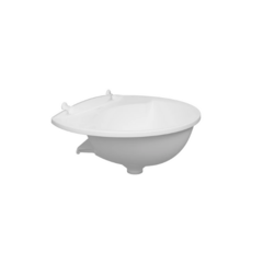 LAVATORIO PLASTICO BRANCO C/VALVULA 36X28 LV2/SCBR1 ASTRA - comprar online