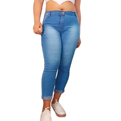 Imagem do Calça Jeans Feminina Modelo Capri