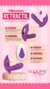 Vibrador retráctil con succionador y control remoto - comprar en línea