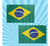 Imagem do Bandeira Brasil 60x90 Copa Do Mundo Com Haste De 88cm