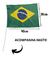 Bandeira Brasil 30x40 Copa Do Mundo Com Haste De 60cm - comprar online