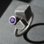 Anillo · Cubos enlazados y cubic violeta · Pieza única #8 - comprar online