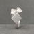 Anillo · Cubos enlazados y cubic blanco · Pieza única #7