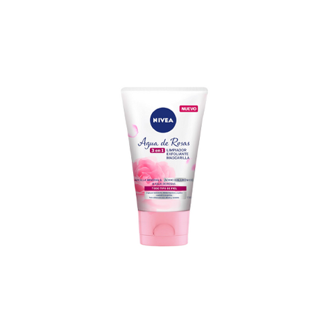 ESPUMA LIMPIADORA FACIAL NIVEA AGUA DE ROSAS 150 ML.