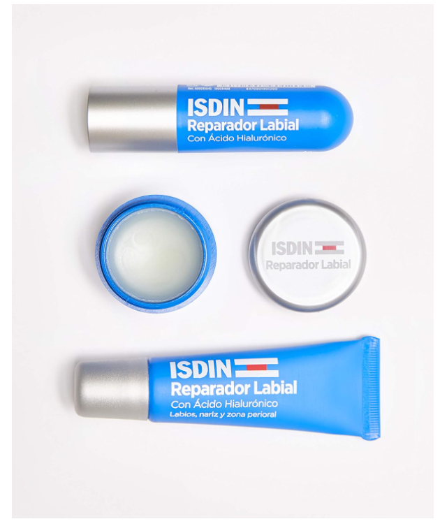ISDIN reparador labial fluido con acido hialuronico. protege y repara los  labios, la nariz y la zona perioral, textura fluida y ligera, 10ml, 0.28  grams, 10 mililitro, 1 : : Belleza