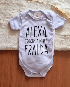 Body Divertido Alexa Troque a Minha Fralda