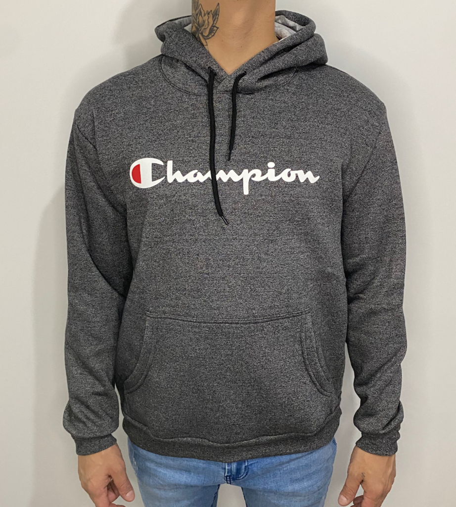 Buzo Champion Gris Opaco con Estampa