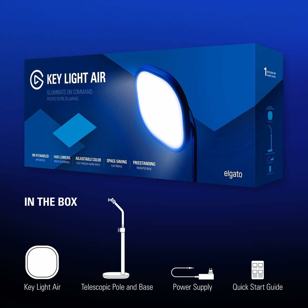 Luz led key light air Elgato gaming - streaming y video - iluminacion