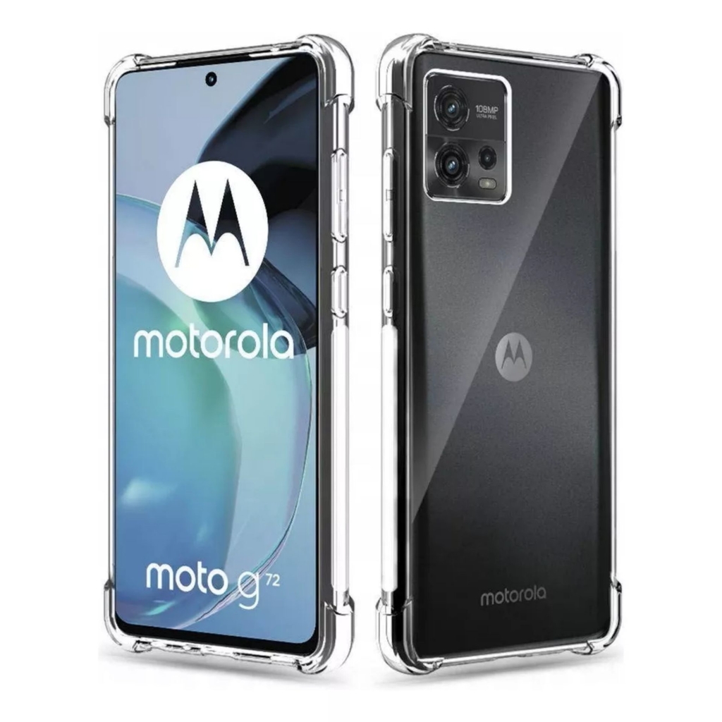 Funda Para Motorola Moto E13 Carbono Antishock + Templado