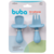 KIT TALHERES SILICONE BUBA AZUL