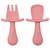 KIT TALHERES SILICONE BUBA ROSA - comprar online