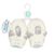 PANTUFA BABY 00-07 MESES MASC PIMPOLHO OFF WHITE/ZEBRA