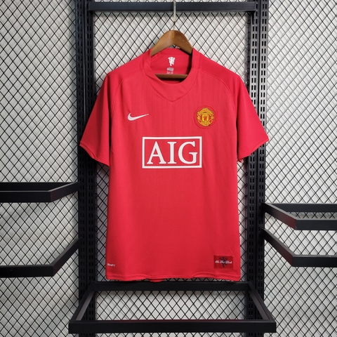 Camisa Retrô Manchester United 98/99 Manga Longa Home Umbro - Vermelho