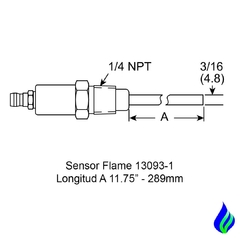 13093-1 SENSOR DE LLAMA VARILLA FLAME ROD QUEMADOR A GAS. en internet