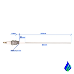CE14-12-200A1 Electrodo Bujía De Ignición O Sensor De Llama homologa al Beru en internet