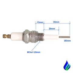 CE14-12-35A1 Electrodo Bujía De Ignición O Sensor De Llama homologa al Beru en internet