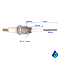 CE14-12-66A1 Electrodo Bujía De Ignición O Sensor De Llama homologa al Beru en internet