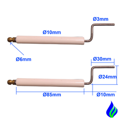 CE10A85-40 Electrodo Bujía De Ignición para quemador WAYNE en internet