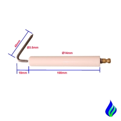 CE14A100-1848 Electrodo Bujía Ignicióno Sensor de Llama para quemador Baltur a gas o ACPM en internet