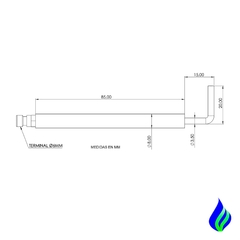 CE8A85-1520 Electrodo Sensor De Llama o Bujía Ignición para Quemador a Gas o ACPM - comprar online