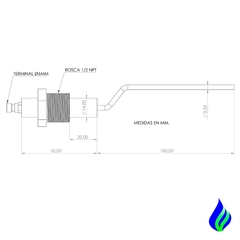 CER14A55-1 Electrodo Bujía De Ignición O Sensor De Llama para quemador De Vena - comprar online