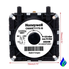 Imagen de C6065f11175:10 Suiche Presostato Diferencial Honeywell Interruptor De Presión Aire Quemador