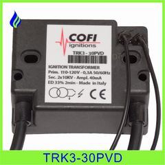 TRK 3-30PVD Transformador Ignición COFI 110v 2x10kv Para Quemador Gas Y Acpm