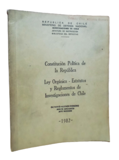 Constitución política de la Republica de Chile