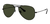 Anteojos De Sol Ray-ban Aviator Classic Standard Con Marco De Metal Color Polished Black, Lente Green De Cristal Clásica, Varilla Polished Black De Metal - Rb3025