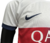 camisa - psg- away- 2- kit- infantil- branco  -  criança - simbolo- bordado- listra- vermelha - azul marinho - 23/24- qatar - airways- 4 png. 