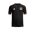 camisa- roma - third - III - 3 - preta -preto - vermelha - vermelho - laranja - masculina - torcedor - 23/24 - 3 listras no ombro - punho vermelho e laranja - escudo - bordado - gola - preta - arredondada - 1 png .