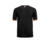 camisa- roma - third - III - 3 - preta -preto - vermelha - vermelho - laranja - masculina - torcedor - 23/24 - 3 listras no ombro - punho vermelho e laranja - escudo - bordado - gola - preta - arredondada - 2 png .