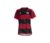 camisa - flamengo - home  - 1- vermelha - preta - branca - feminina - 23/24 - adidas - baby look - escudo - bordado - 3 listras no ombro - listradas - gola - arredondada - gola - v - 1 png . 