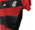 camisa - flamengo - home  - 1 - vermelha - preta - branca - feminina - 23/24 - adidas - baby look - escudo - bordado - 3 listras no ombro - listradas - gola - arredondada - gola - v -3 png .