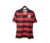 camisa - flamengo - home - 1 - 08/09- listrada - preta - vermelha - nike - escudo - bordado - torcedor - masculina - gola - v - 1 png .