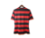 camisa - flamengo - home - 1 - 08/09- listrada - preta - vermelha - nike - escudo - bordado - torcedor - masculina - gola - v - 2 png .