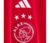 Camisa Titular Ajax 23/24, Masculina Vermelha, Design Tradicional, Faixa Vertical, Padrão Gráfico, Três Listras, Escudo do Ajax, Logo da Adidas, home- 1 - zggo - torcedor - gola - v - punho vermelho - 3 png .