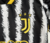 kit- infantil- juventus- home- 1 - criança- preta - branca- amarela- listrada- conjunto- adidas- escudo- bordado- gola- v- 6 png.