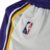 Short Los Angeles Lakers Nike - Branco com detalhes roxo e amarelo - loja online