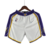 Short Los Angeles Lakers Nike - Branco com detalhes roxo e amarelo