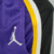 Imagem do Short Los Angeles Lakers - Nike - ROXO com detalhes em branco e amarelo