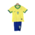 Kit Brasil Home 24/25 Torcedor Infantil - Nike - Amarelo