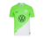 Camisa - wolfsburg - home - 1 - verde limão - branco - nike - escudo bordado- wolsvagem  - torcedor - masculina - gola - arredondada  - 1 png .