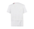 Camisa Reserva AC Milan, Temporada 23/24, Branca rubro-negra, Faixa vertical, Padrão gráfico, Escudo estilizado, Gola redonda branca, Logo PUMA prata, Patrocínio máster Emirates , 2 png . 