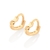 Brinco argola de cartilagem coração Rommanel folheado a ouro - comprar online