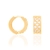 Brinco Rommanel folheado a ouro com zirconi branco - comprar online