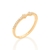Anel rommanel skinny ring laço com brilho folheado a ouro - comprar online