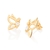 Brinco Rommanel borboleta folheado a ouro com zircônias - comprar online