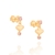 Brinco Rommanel pequeno formato coração folheado a ouro rosa claro - comprar online